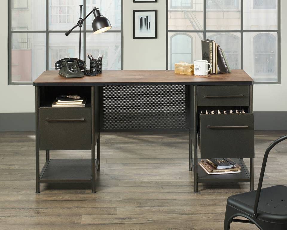 Teknik Boulevard Cafe Industrial Style Desk - Price Crash Furniture