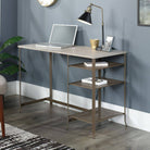 Teknik City Centre Laptop Desk in Champagne Oak - Price Crash Furniture