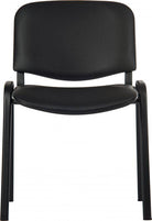 Teknik Conference Chair in Black PU (Set of 4) - Price Crash Furniture