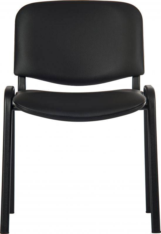 Teknik Conference Chair in Black PU (Set of 4) - Price Crash Furniture