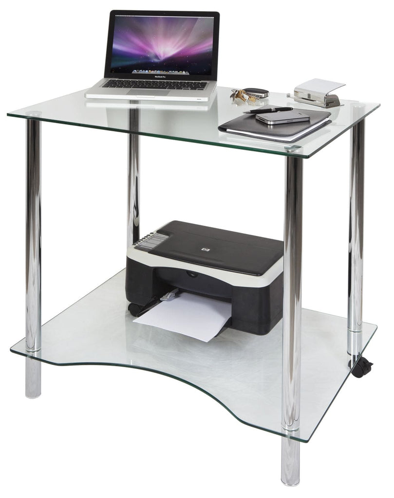 Teknik Crystal Compact Workstation Desk - Price Crash Furniture