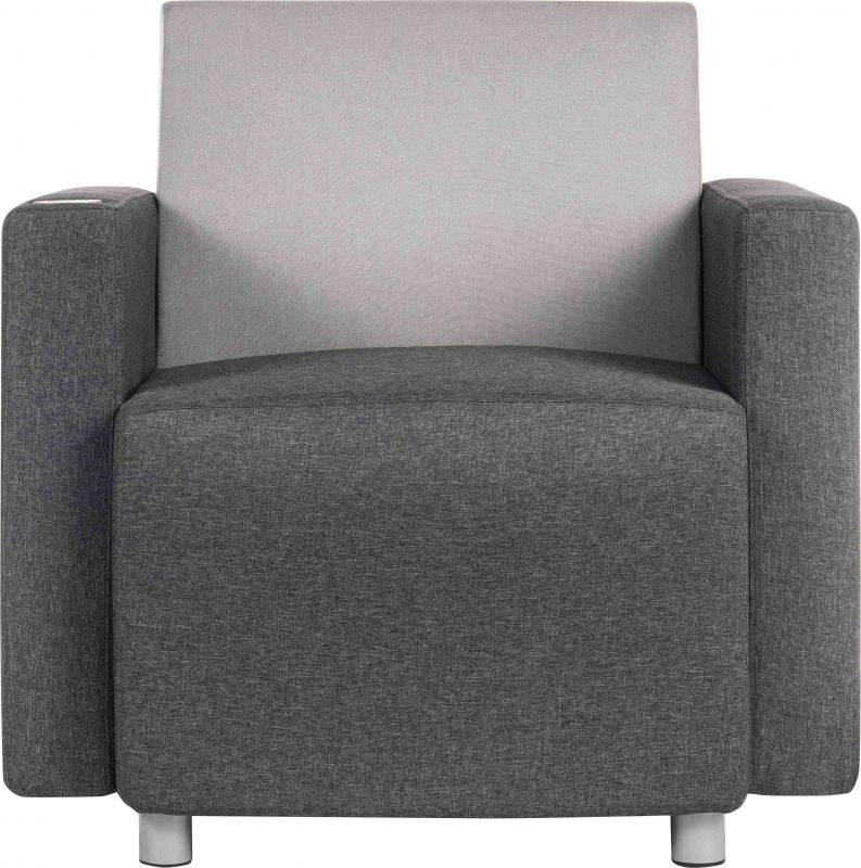 Teknik Cube Reception Chair in Grey - Price Crash Furniture