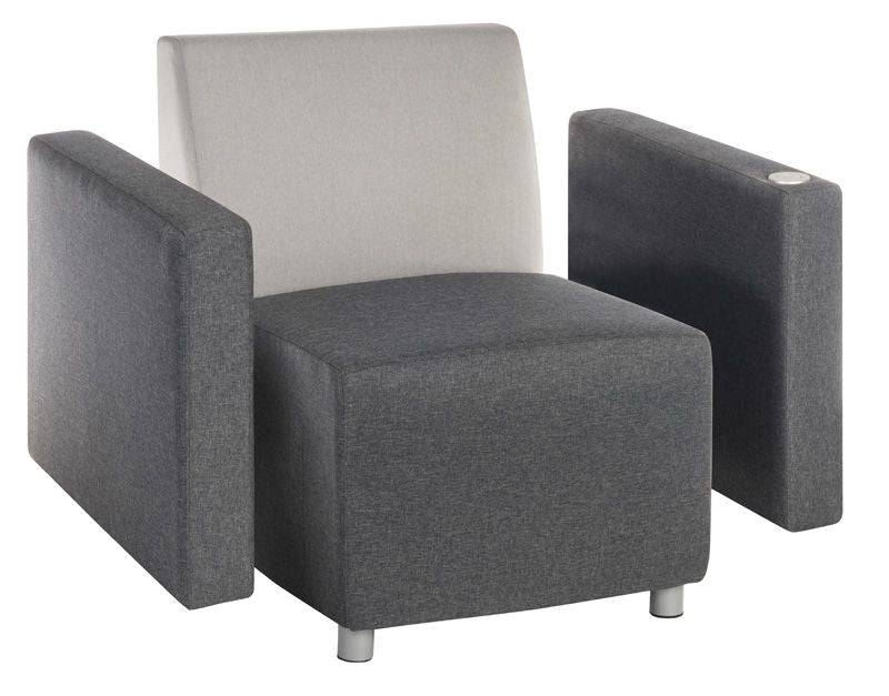 Teknik Cube Reception Chair in Grey - Price Crash Furniture