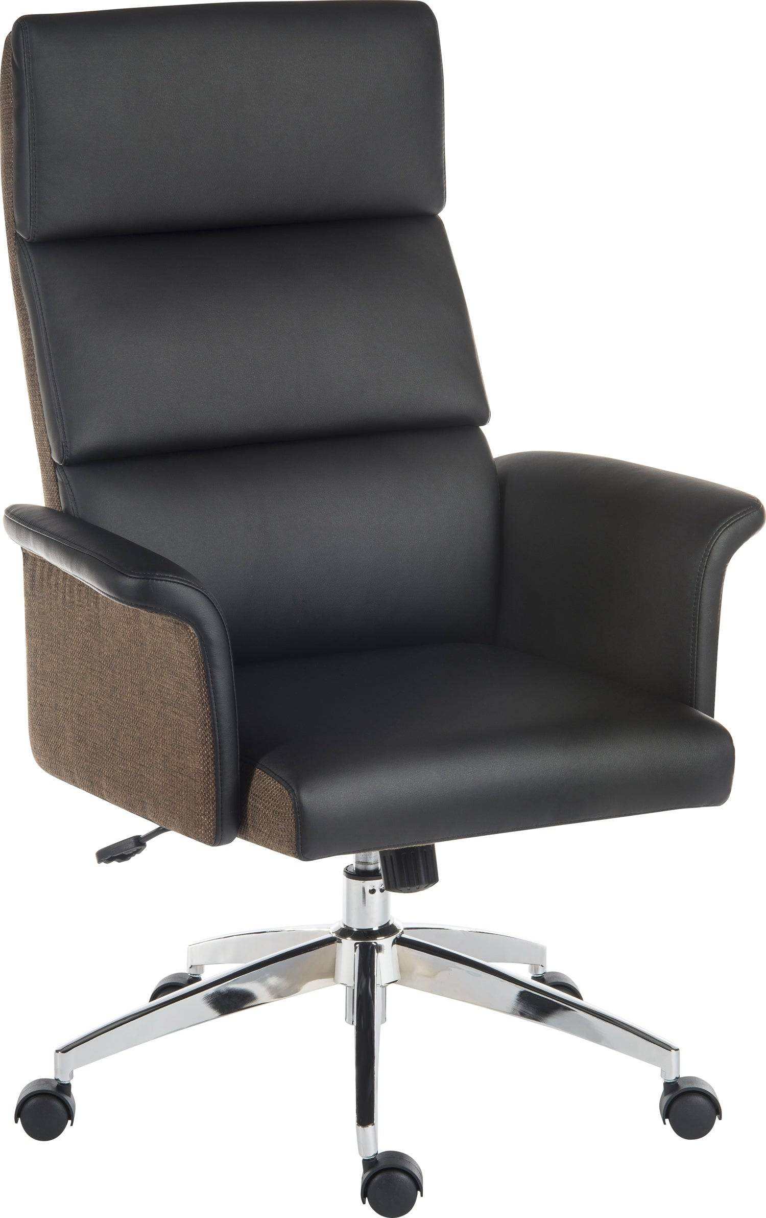 Teknik Elegance High Back Black With Chocolate Executive Chair - Price Crash Furniture