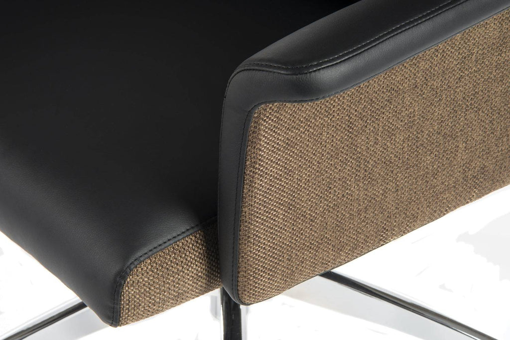 Teknik Elegance High Back Black With Chocolate Executive Chair - Price Crash Furniture