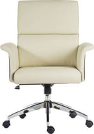 Teknik Elegance medium executive office desk chair in cream - Price Crash Furniture