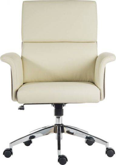 Teknik Elegance medium executive office desk chair in cream - Price Crash Furniture