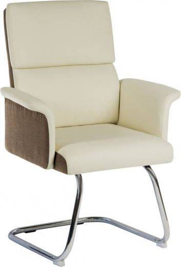 Teknik Elegance visitor office chair in Cream - Price Crash Furniture