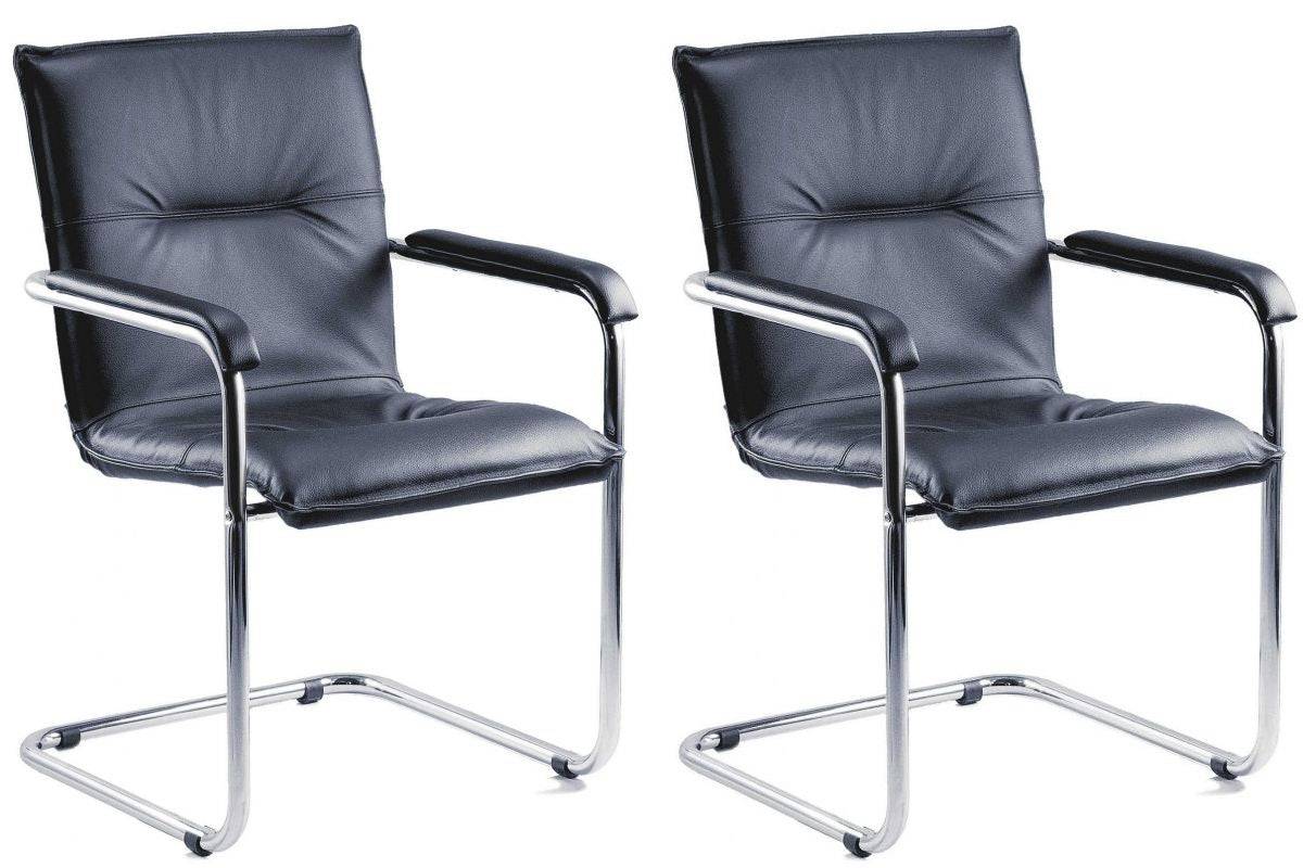 Teknik Envoy Set of 2 Guest Visitor Chairs - Price Crash Furniture