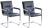 Teknik Envoy Set of 2 Guest Visitor Chairs - Price Crash Furniture