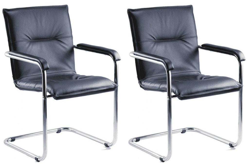Teknik Envoy Set of 2 Guest Visitor Chairs - Price Crash Furniture