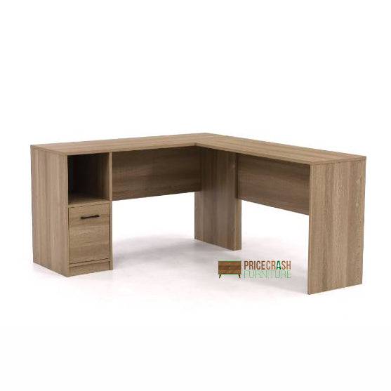 Teknik Essentials Desk in Summer Oak - Price Crash Furniture