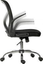 Teknik Flip Mesh Executive Office Chair in Black with Arms - Price Crash Furniture