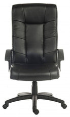 Teknik Gloucester Executive Office Chair in Black Leather - Price Crash Furniture