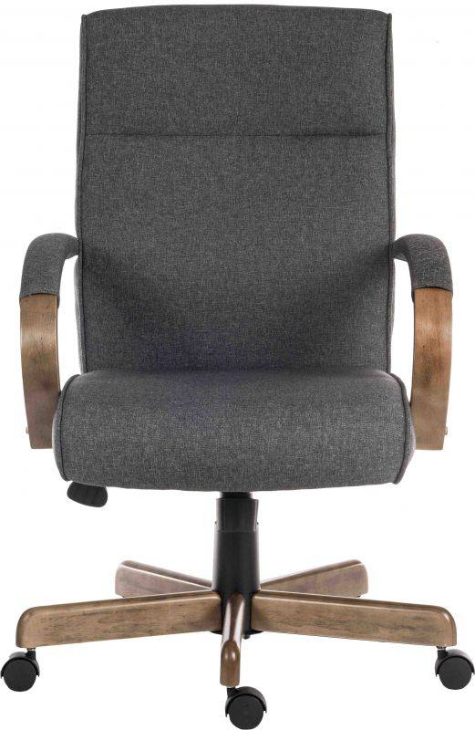 Teknik Grayson Fabric Executive Office Chair in Grey - Price Crash Furniture