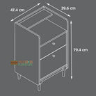 Teknik Hampstead Park Storage Stand with Filing Drawer - Price Crash Furniture