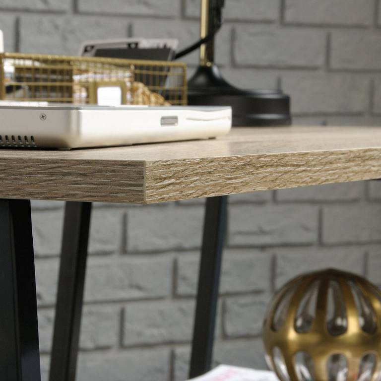 Teknik Industrial Style Bench Desk in Charter Oak - Price Crash Furniture