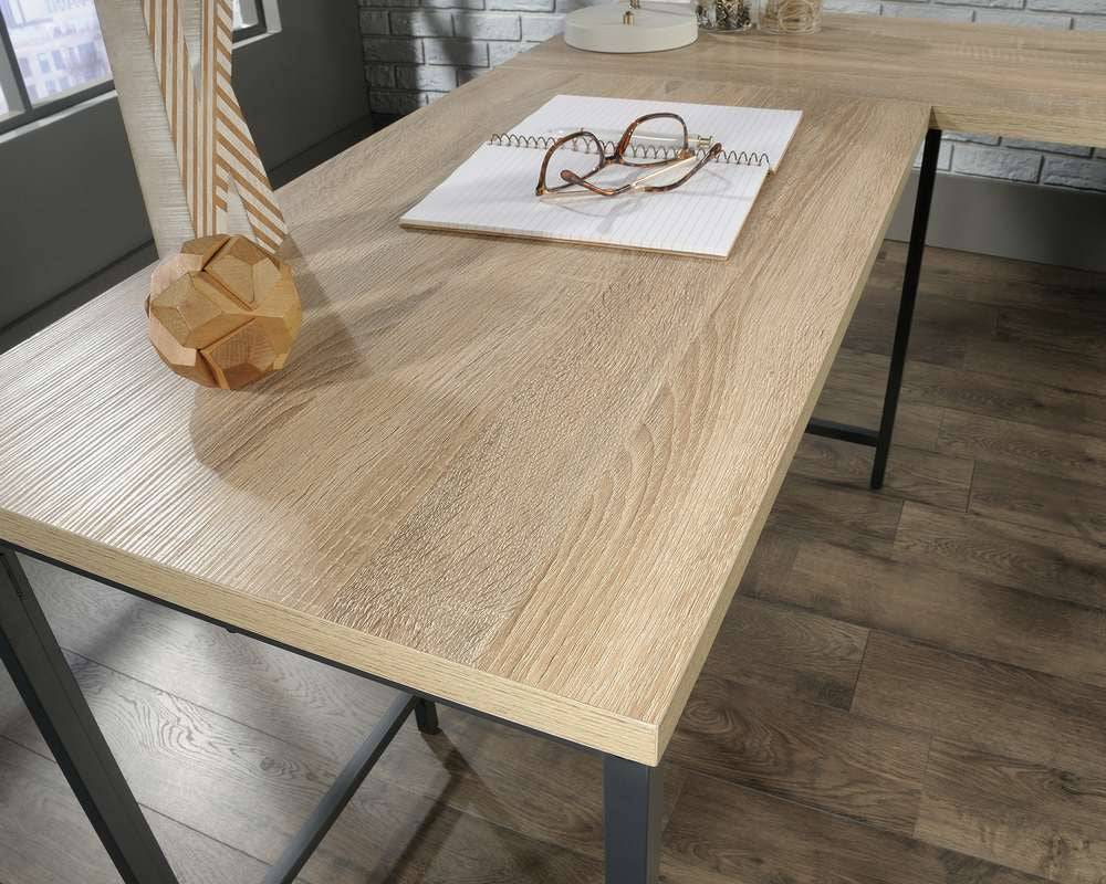 Teknik Industrial Style Bench L-Shaped Desk in Charter Oak - Price Crash Furniture