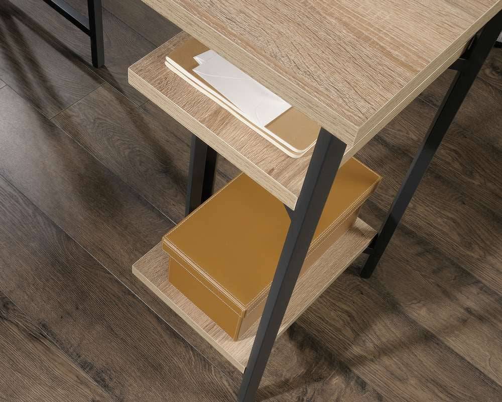 Teknik Industrial Style Bench L-Shaped Desk in Charter Oak - Price Crash Furniture