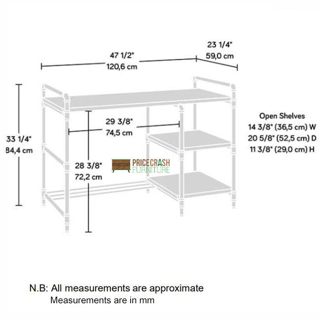 Teknik Ithaca Desk in Riviera Oak - Price Crash Furniture