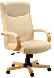 Teknik Knightsbridge Executive Office Chair in Cream - Price Crash Furniture
