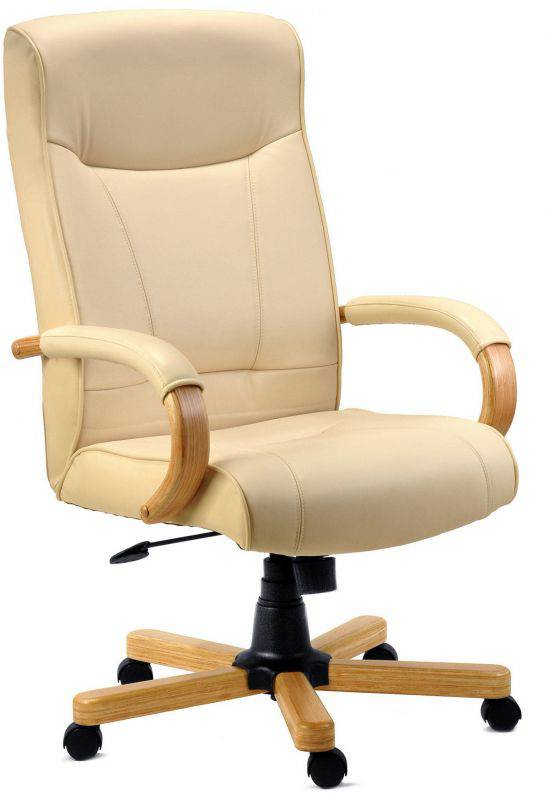 Teknik Knightsbridge Executive Office Chair in Cream - Price Crash Furniture