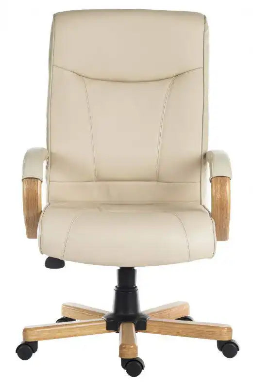 Teknik Knightsbridge Executive Office Chair in Cream - Price Crash Furniture