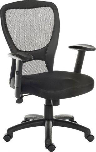 Teknik Mistral 2 Office Chair in Black with Arm Rests - Price Crash Furniture