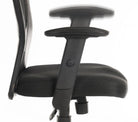 Teknik Mistral 2 Office Chair in Black with Arm Rests - Price Crash Furniture