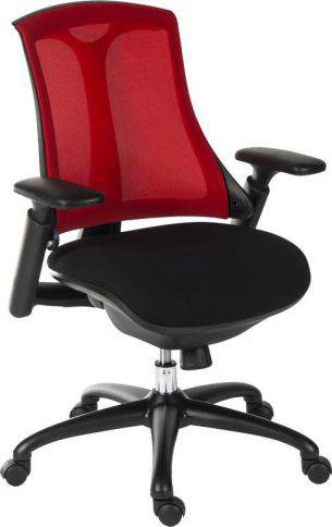 Teknik Rapport High Back Office Chair with Headrest in Red - Price Crash Furniture