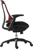 Teknik Rapport High Back Office Chair with Headrest in Red - Price Crash Furniture