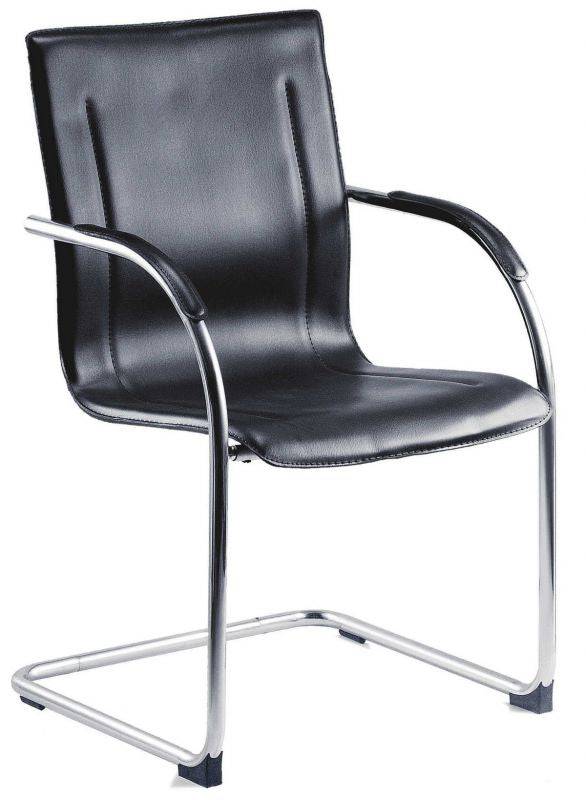 Teknik Set of 5 Guest Meeting Conference Chairs in Black - Price Crash Furniture