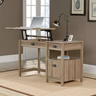 Teknik Sit and Stand Desk in Salt Oak - Price Crash Furniture