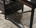 Teknik Steel Gorge Desk in Carbon Oak - Price Crash Furniture