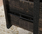 Teknik Steel Gorge Desk in Carbon Oak - Price Crash Furniture