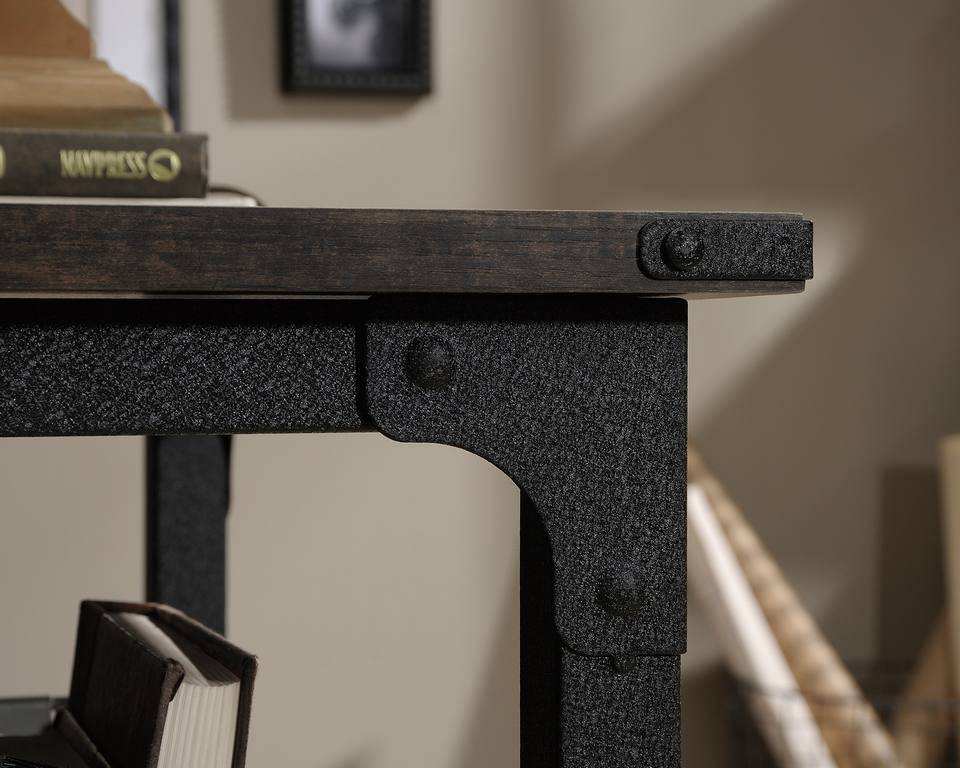 Teknik Steel Gorge Desk in Carbon Oak - Price Crash Furniture