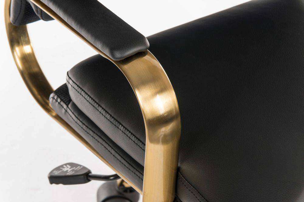 Teknik Vintage Style Executive Office Chair in Black - Price Crash Furniture