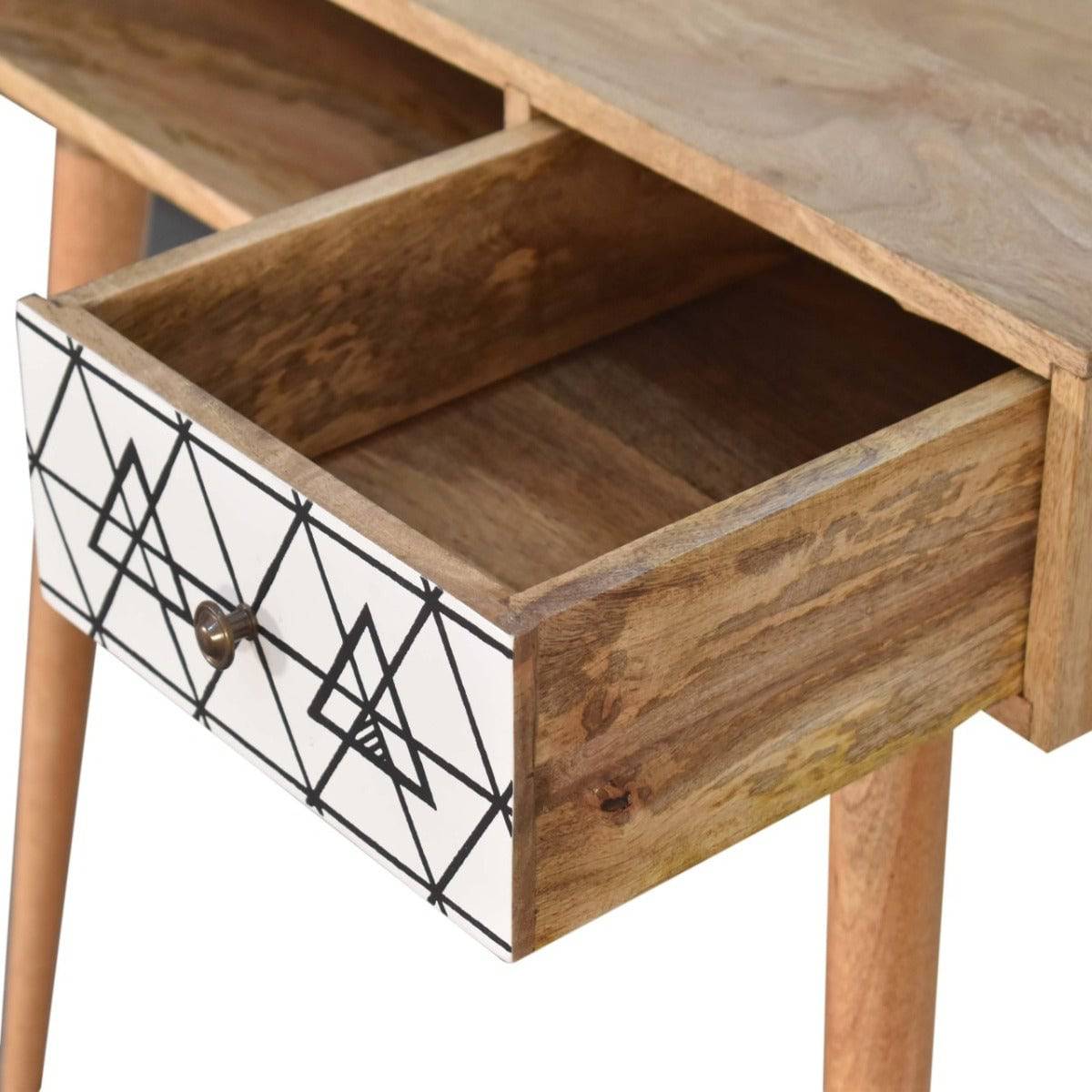 Triangle Printed Writing Desk - Price Crash Furniture