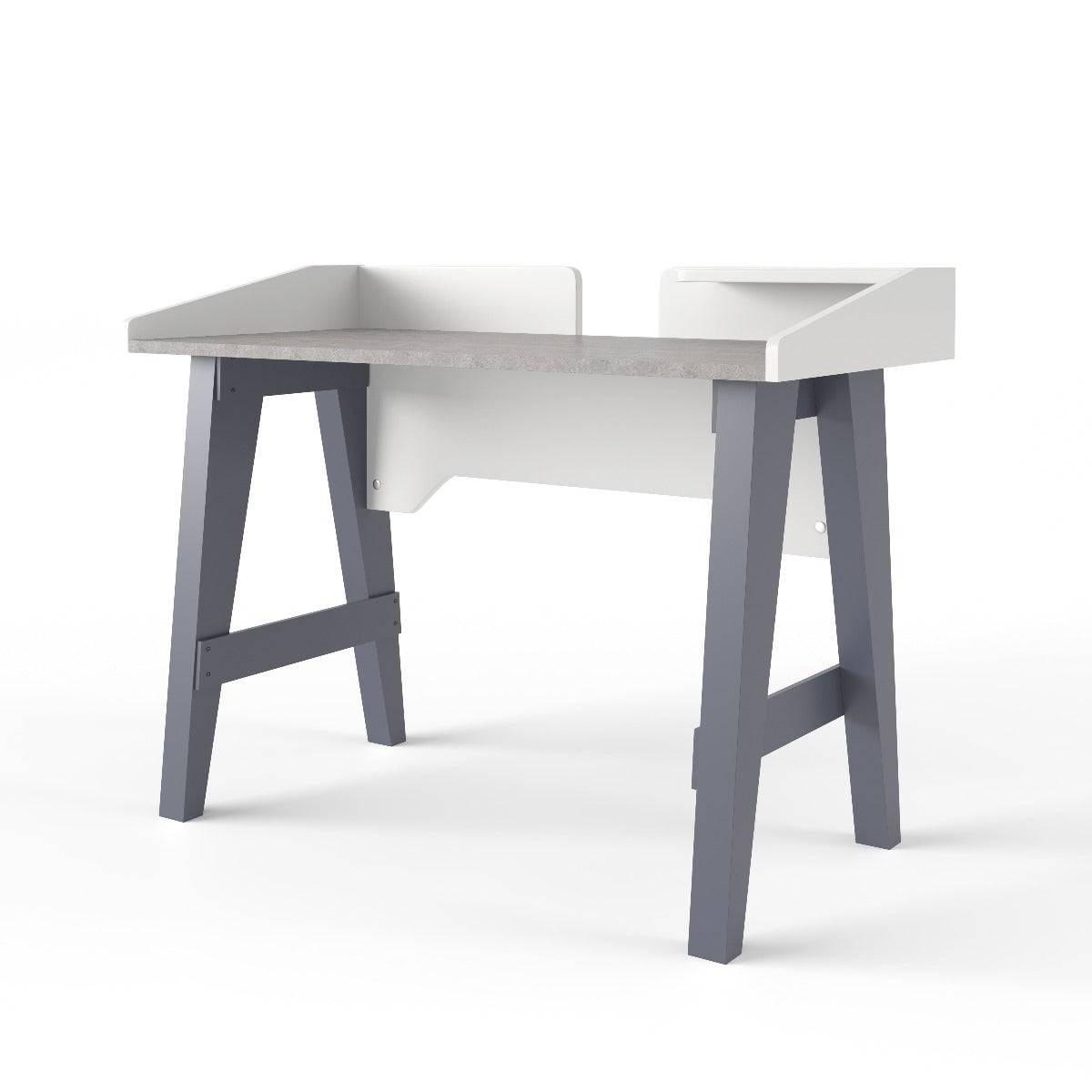 Truro Desk in Grey and Faux Marble by Alphason - Price Crash Furniture