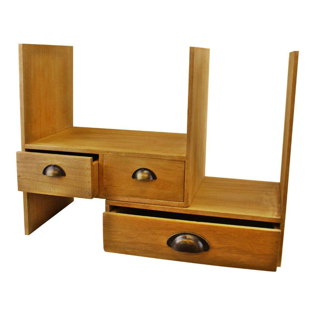 Wooden Desktop Storage Unit - Price Crash Furniture