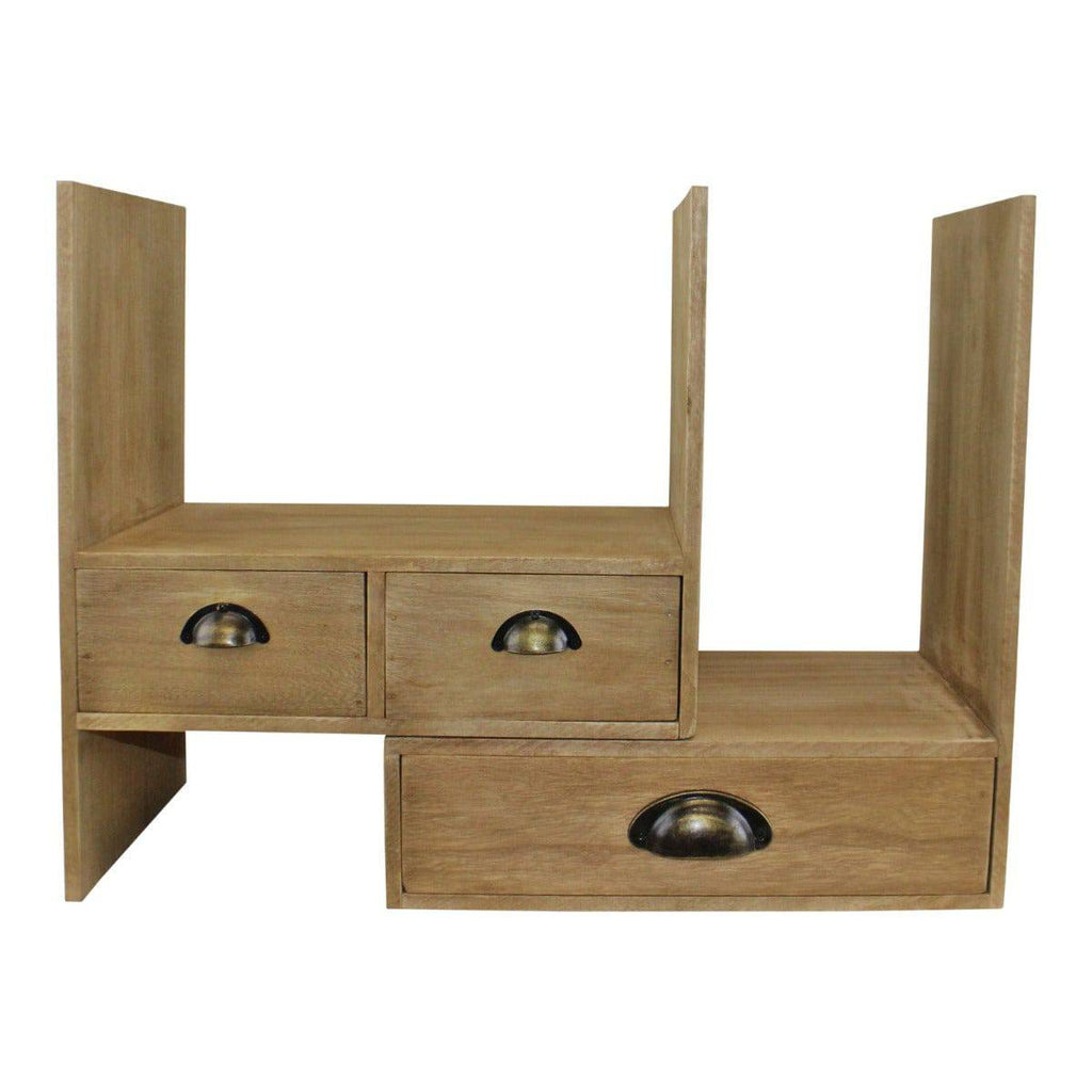 Wooden Desktop Storage Unit - Price Crash Furniture