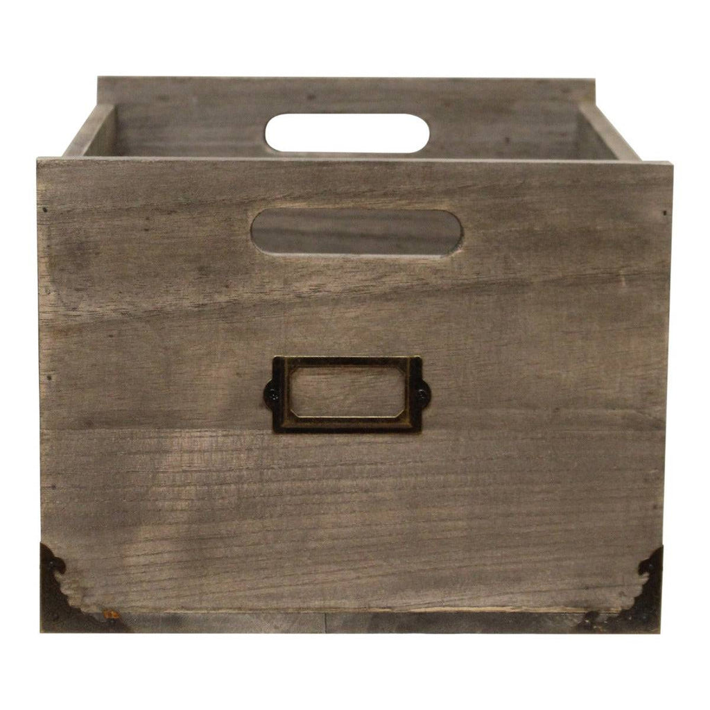 Wooden Office Storage Box, 26x32x20cm. - Price Crash Furniture