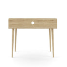 Yeovil Desk in White and Oak by Alphason - Price Crash Furniture