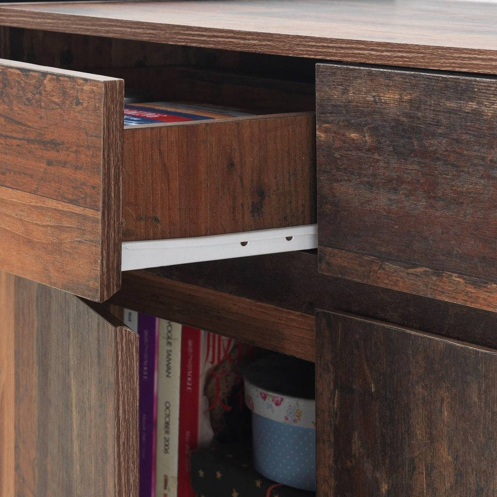 Abbey TV Cabinet with 2 Drawers by TAD - Price Crash Furniture