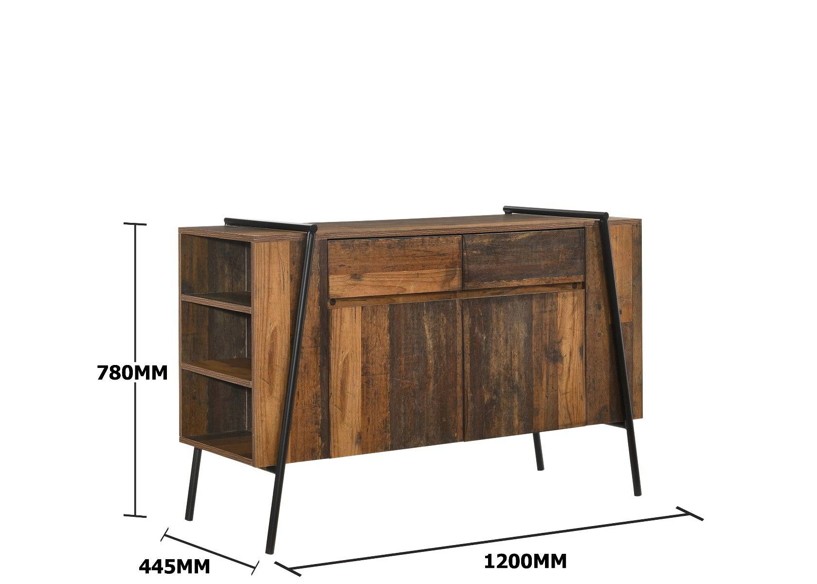 Abbey TV Cabinet with 2 Drawers by TAD - Price Crash Furniture