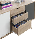 Alford Sideboard in Sonoma Oak and Grey by TAD - Price Crash Furniture