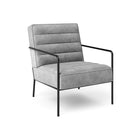 Alphason Bookham Accent Chair in Grey Velvet by Dorel - Price Crash Furniture