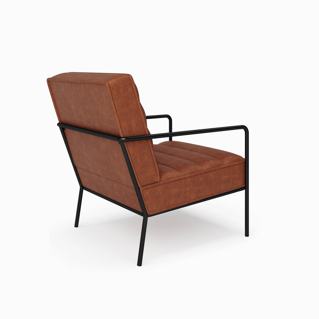 Alphason Bookham Accent Chair in Rust PU by Dorel - Price Crash Furniture