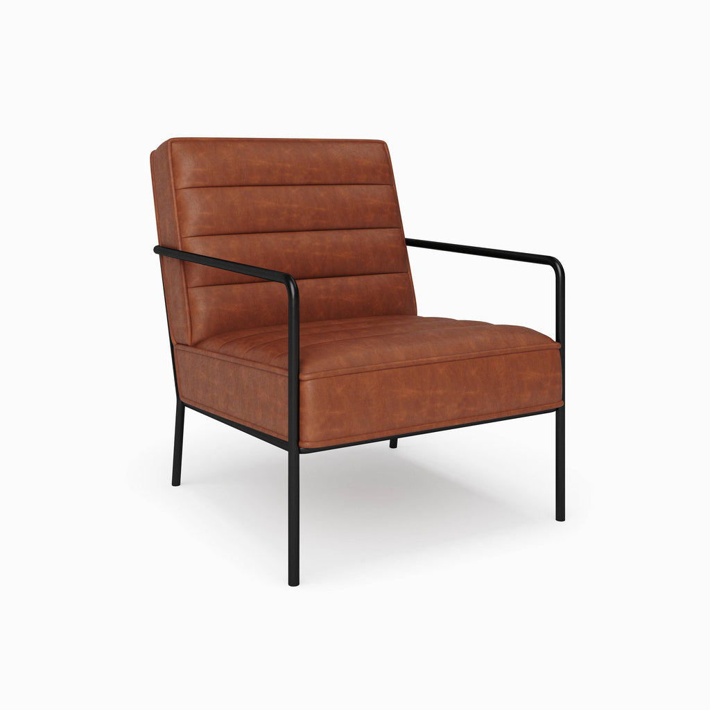 Alphason Bookham Accent Chair in Rust PU by Dorel - Price Crash Furniture