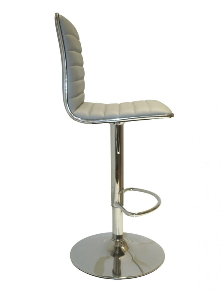 Alphason Colby High Back PU Barstool in Grey - Price Crash Furniture